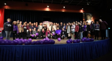 Narlıdereli kadınlar şiddete karşı el ele verdi