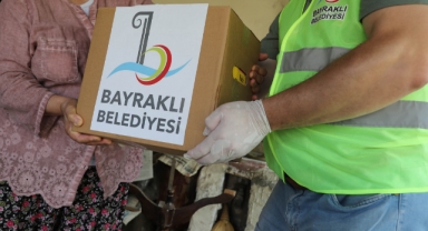 Bayraklı'dan ailelere kış desteği!