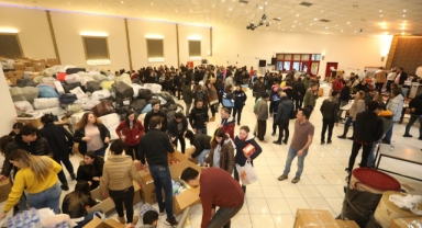 Buca afet bölgesiyle tek yürek