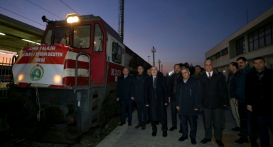 İzmir’den Gaziantep’e trenli destek