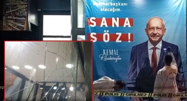 Millet İttifakı seçim bürosuna taşlı saldırı