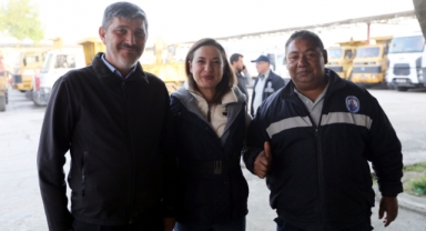 Başkan Sengel belediye emekçilerinin 1 Mayıs'ını kutladı: 