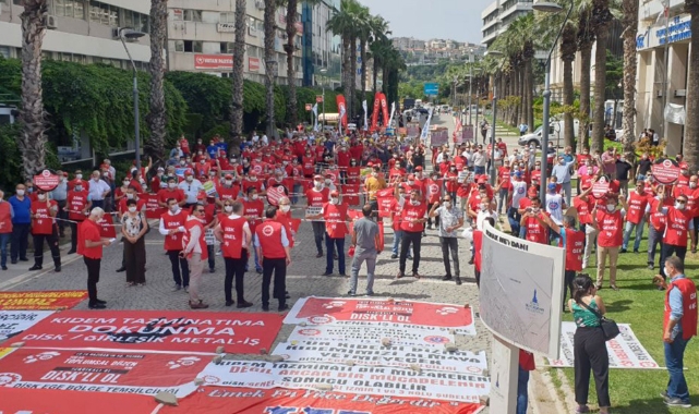 DİSK Ege Bölge Temsilciliği 70 bin oy sözü verdi: Tek adamı göndereceğiz!