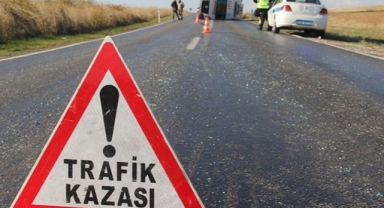 Park halindeki kamyona çarptı: Bir kişi ağır yaralandı