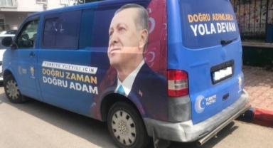 Türk bayraklı Erdoğan görselleri kaldırılacak