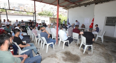 Bayraklı'da kurban kesim yerleri için kuralar çekildi 