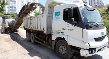 Narlıderelilere Narbel müjdesi... Asfalt çalışmaları başladı 