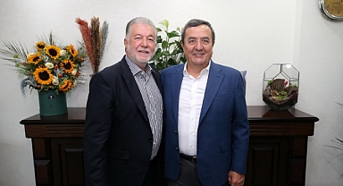 Başkan Batur'dan İESOB Başkanı Ata'ya hayırlı olsun ziyareti: 