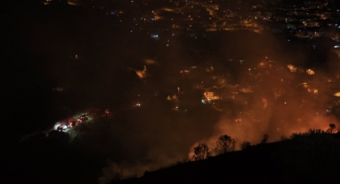 Güzelbahçe’de milyonluk villaların yakınında korkutan yangın