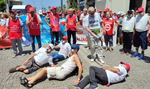 İzmirli emekliler düşük maaşlar için buluştu: