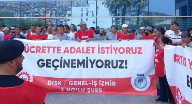 Bayraklı’da işçiler isyan etti: