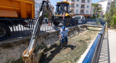 Dikili’deki Sülüklü Deresi temizlendi