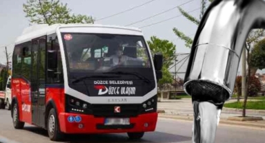Düzce'de ulaşım ve suya zam