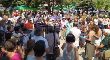 Gökçeada halkından baskılar nedeniyle iptal edilen sergiye destek