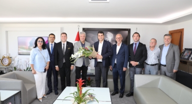 Demokrat Parti lideri Uysal'dan Başkan Engin'e ziyaret