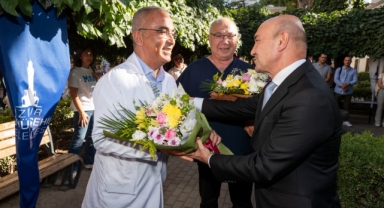 Eşrefpaşa Hastanesi'nde nöbet devri törenle yapıldı