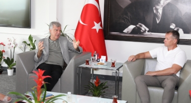 Ukrayna heyetinden Başkan Engin'e ziyaret