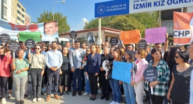 CHP İzmir'den Zeren Ertaş protestosu; 