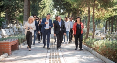 Işıkkent Mezarlığı’nda yağmur suyu hasadı başladı