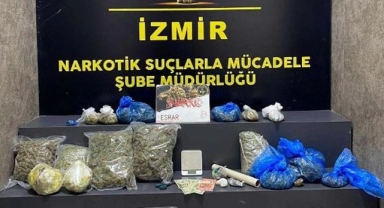 İzmir'de 12 kilo esrar ele geçirildi