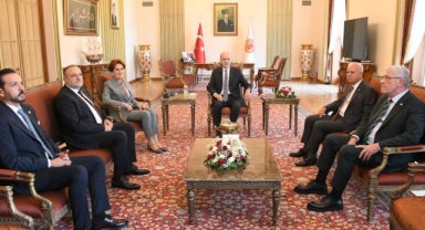 Meral Akşener'den Numan Kurtulmuş'a ziyaret