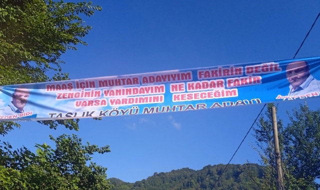 Muhtar adayı halka seslendi: