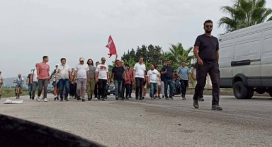 TİP'in Özgürlük Yürüyüşü 17'nci gününde: Erkan Baş'tan Filistin mesajı