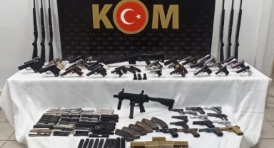 Atölye kurup, İzmir'in göbeğinde silah ürettiler!