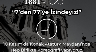 Büyükşehir'den 10 Kasım koreografisi