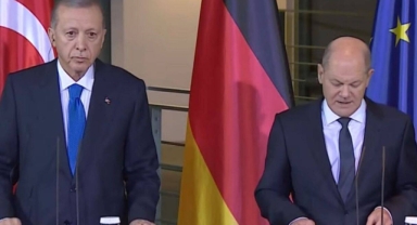 Erdoğan Almanya'da: Bizim İsrail'e borcumuz yok, borçlu olanlar rahat konuşamıyorlar