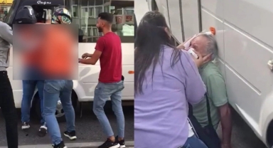 İzmir'de üç motokurye yaşlı adamı dövdü