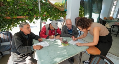 Kahvehanelerde, şiddete karşı farkındalık çalışması