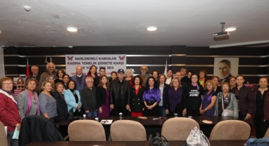 Narlıdere, kadına şiddete karşı tek ses oldu!