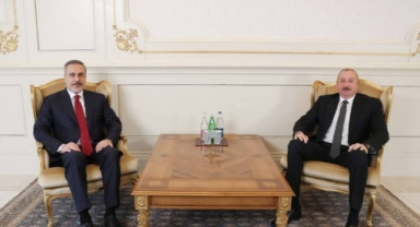 Hakan Fidan, Azerbaycan Cumhurbaşkanı ile görüştü 