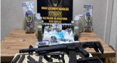 İzmir'de emniyetin büyük operasyonu: Silah, uyuşturucu ve dolandırıcılara darbe