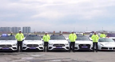 Operasyonlarda el konan lüks araçlar polis otosu oldu