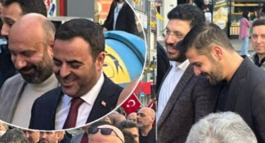 Şehit yürüyüşüne AK Partili başkanların gülüşmeleri damgasını vurdu