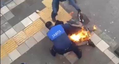 Seyyar satıcı kendini ateşe verdi: MHP'li belediyeden açıklama geldi