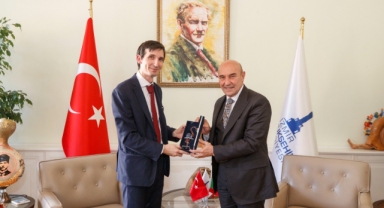 Soyer İtalya’nın İzmir Konsolosu Daniele Bianchi’yi ağırladı