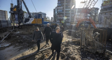 Başkan Batur’dan yeni bina alanında inceleme