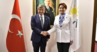 Davutoğlu’ndan Akşener ziyareti