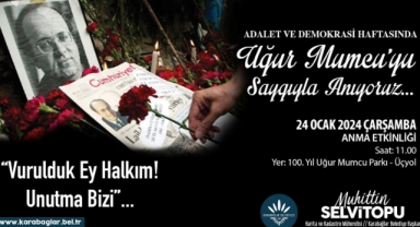 Karabağlar Belediyesi Mumcu'yu unutmadı! 