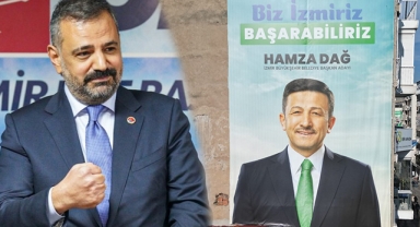 Aslanoğlu'ndan AKP'ye afiş tepkisi: Dağ hangi partiden aday?