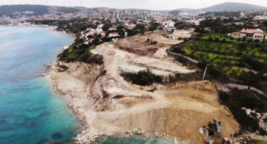 Ayayorgi’ye göz dikmişlerdi: Kaçak inşaata gözaltı engeli 