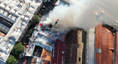 İzmir İtfaiyesinden yangına 6 dakikada müdahale