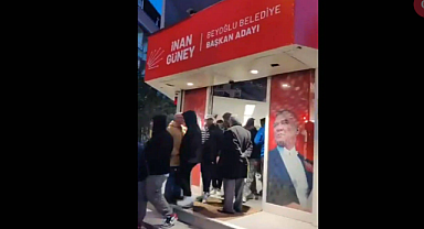 AKP'liler, Kasımpaşa'da CHP'nin seçim ofisini bastı!