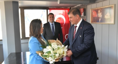 Başkan Tugay’dan Demokrat Partili rakibine nezaket ziyareti