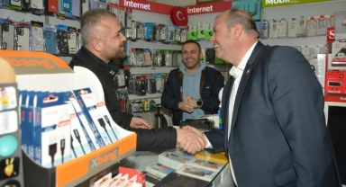 CHP’li Çiçek’ten esnafa ziyaret