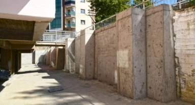 Karabağlar'da yaklaşık 38 milyon liralık istinat duvarı: 