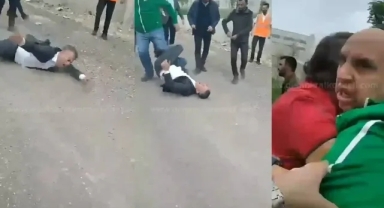 AK Partili İbrahim Efe, kendini yere attı 